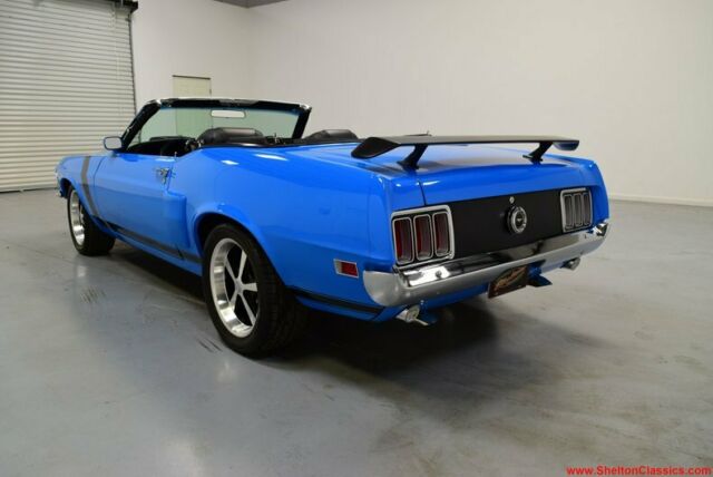 1970 Blue Ford Mustang Convertible