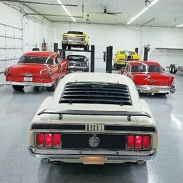 1970 White Ford Mustang 2 Door