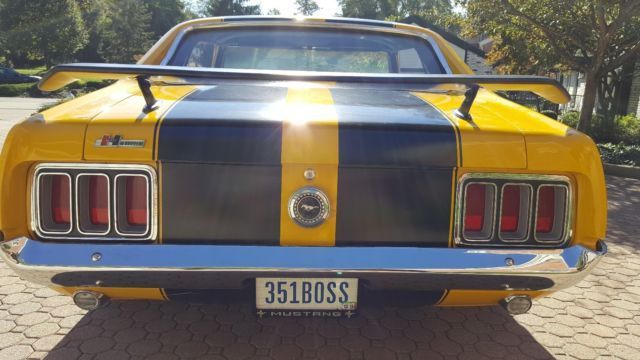1970 Yellow Ford Mustang coupe