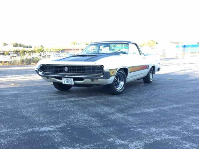 1970 White Ford Ranchero Standard Cab Pickup