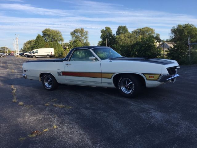 1970 White Ford Ranchero Standard Cab Pickup