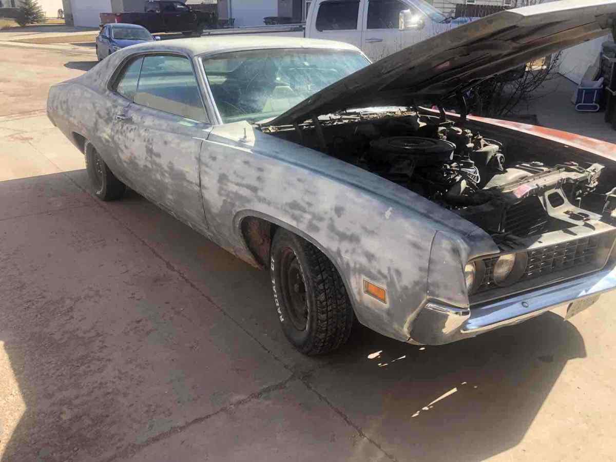 1970 Green Ford Torino 500 Sports car