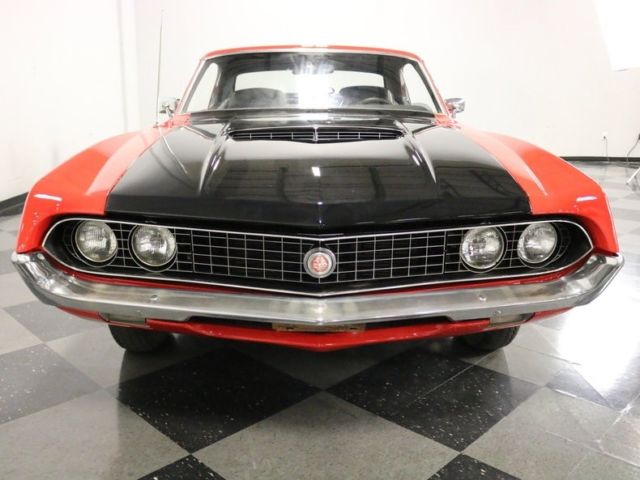 1970 Red Ford Torino Coupe