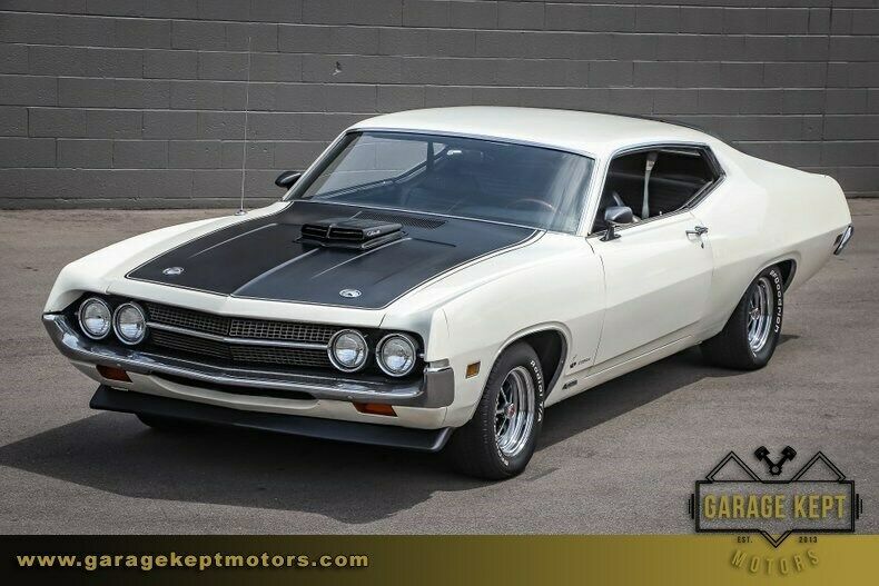 1970 White Ford Torino Coupe