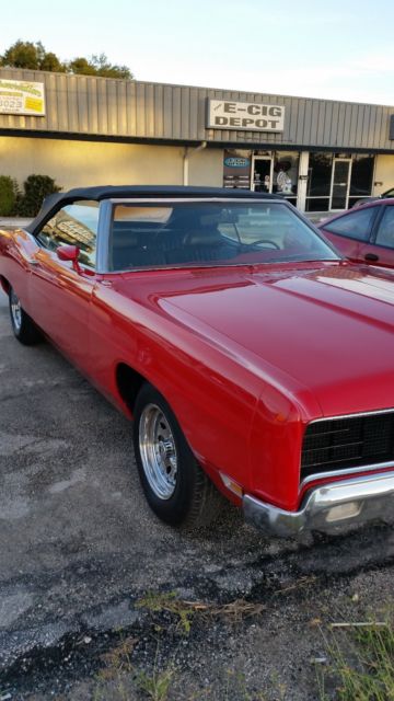1970 RED Ford Galaxie Convertible