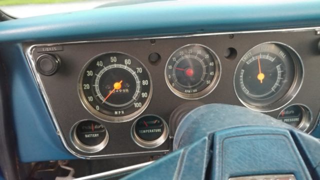 1970 Blue Chevrolet C-10 Standard Cab Pickup