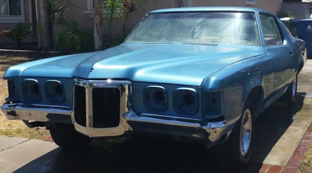 1970 Blue Pontiac Grand Prix Coupe
