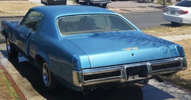 1970 Blue Pontiac Grand Prix Coupe