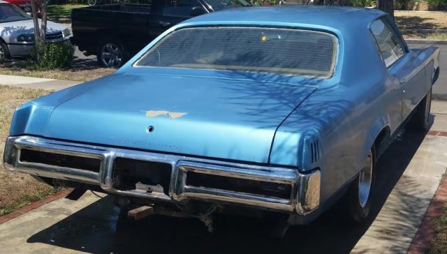 1970 Blue Pontiac Grand Prix Coupe