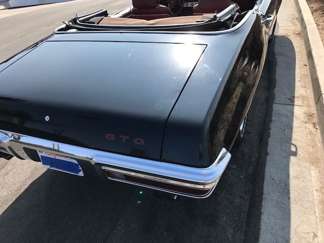 1970 Black Pontiac GTO Convertible