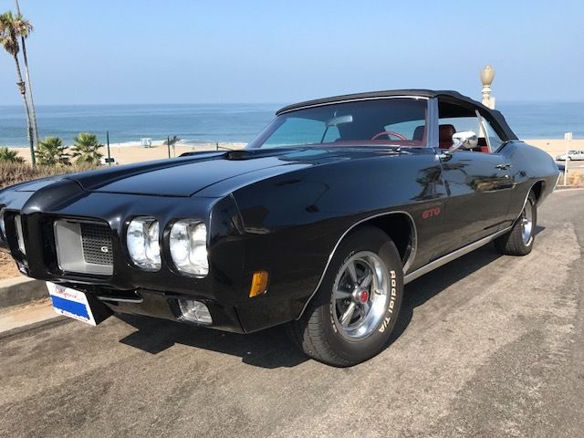 1970 Black Pontiac GTO Convertible