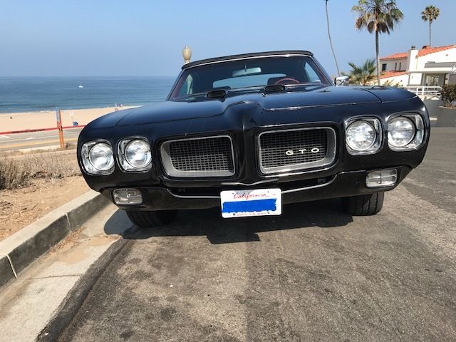 1970 Black Pontiac GTO Convertible