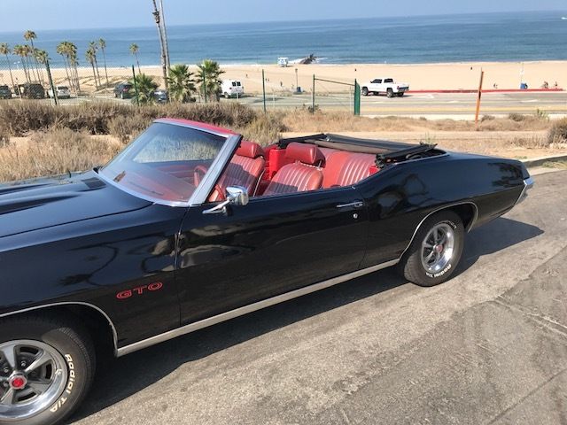 1970 Black Pontiac GTO Convertible