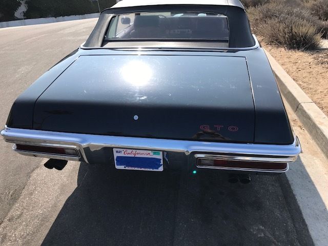 1970 Black Pontiac GTO Convertible