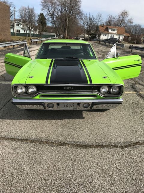 1970 sublime green Plymouth GTX