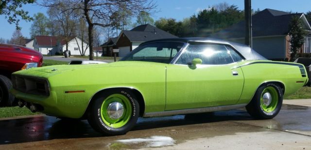 1970 Green Plymouth Barracuda Convertible