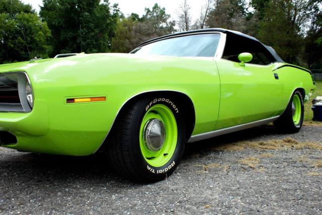 1970 Green Plymouth Barracuda Convertible