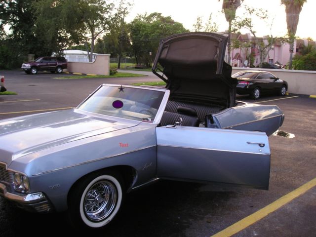 1970 Green Chevrolet Impala Convertible