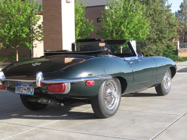 1970 British Racing Green Jaguar E-Type Convertible