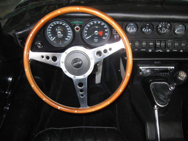 1970 British Racing Green Jaguar E-Type Convertible