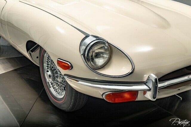 1970 White Jaguar E-Type Convertible