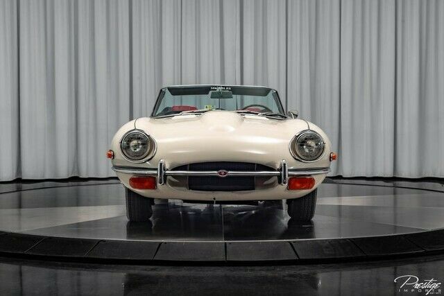 1970 White Jaguar E-Type Convertible