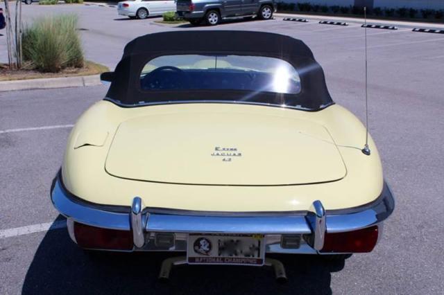 1970 Yellow Jaguar E-Type Convertible
