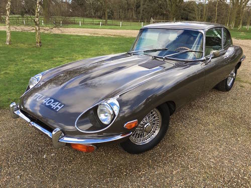 1970 Burgundy Jaguar E-Type Coupe