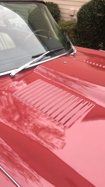 1970 Burgundy Jaguar E-Type Coupe