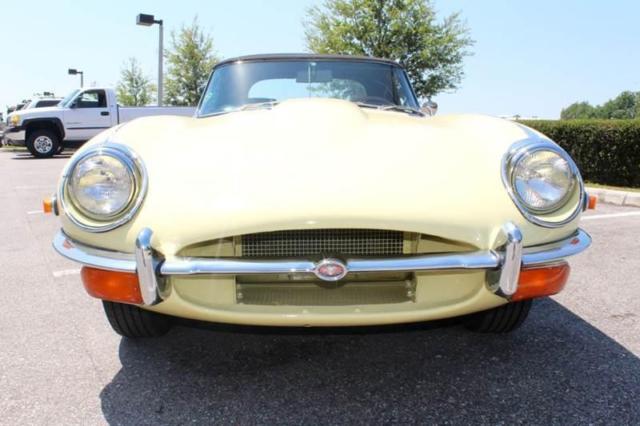1970 Yellow Jaguar E-Type Convertible