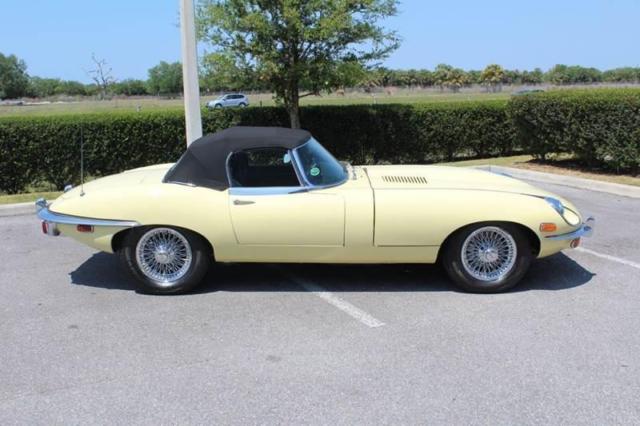 1970 Yellow Jaguar E-Type Convertible