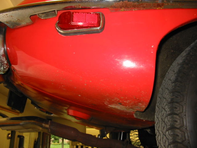 1970 Red Jaguar E-Type Convertible