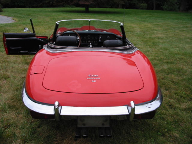 1970 Red Jaguar E-Type Convertible