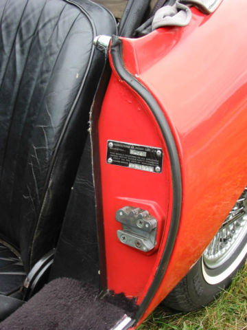 1970 Red Jaguar E-Type Convertible