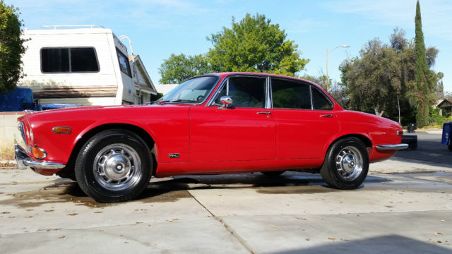 1970 Red Jaguar XJ6 Sedan
