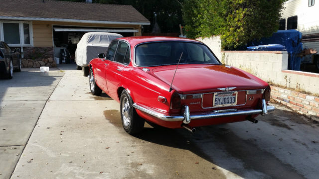 1970 Red Jaguar XJ6 Sedan