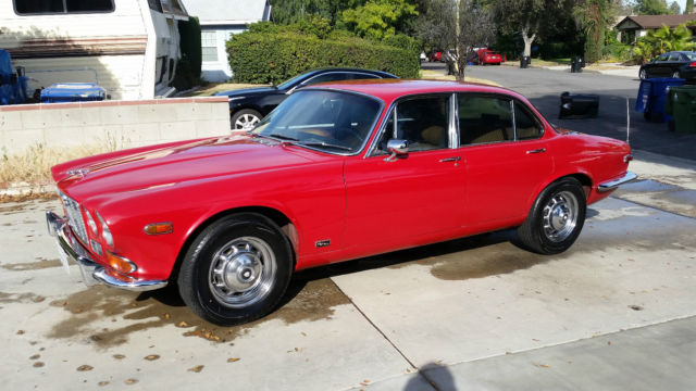 1970 Red Jaguar XJ6 Sedan