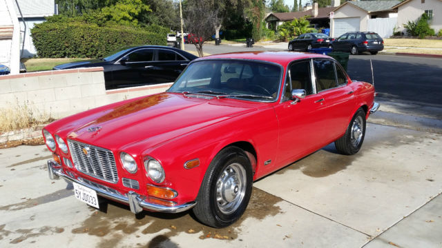 1970 Red Jaguar XJ6 Sedan