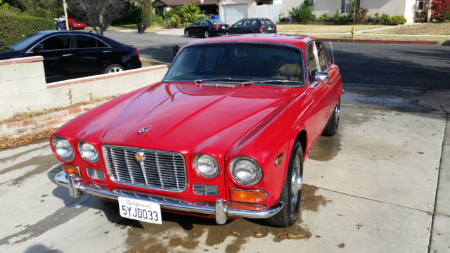 1970 Red Jaguar XJ6 Sedan