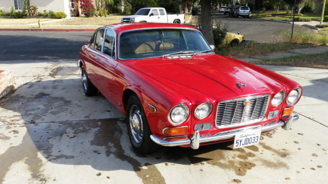 1970 Red Jaguar XJ6 Sedan