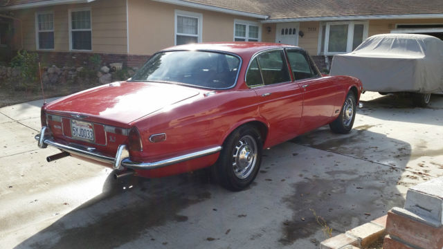 1970 Red Jaguar XJ6 Sedan