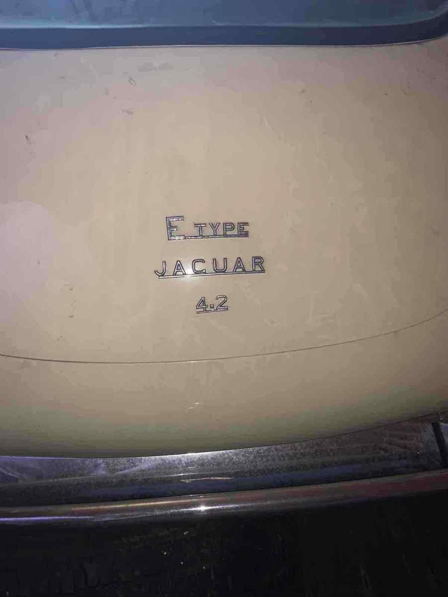 1970 Yellow Jaguar XKE Hatchback