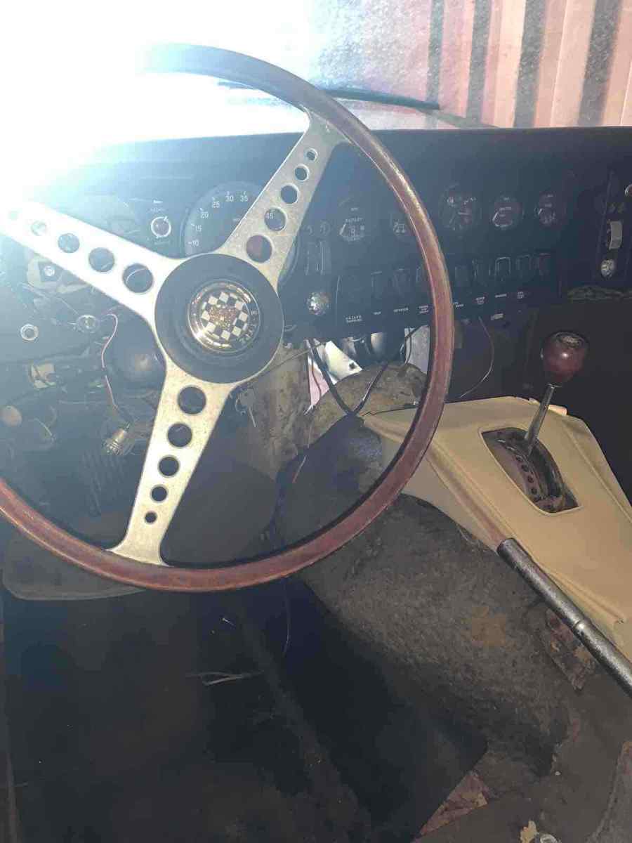 1970 Yellow Jaguar XKE Hatchback