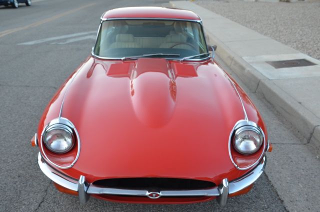 1970 Red Jaguar E-Type Coupe