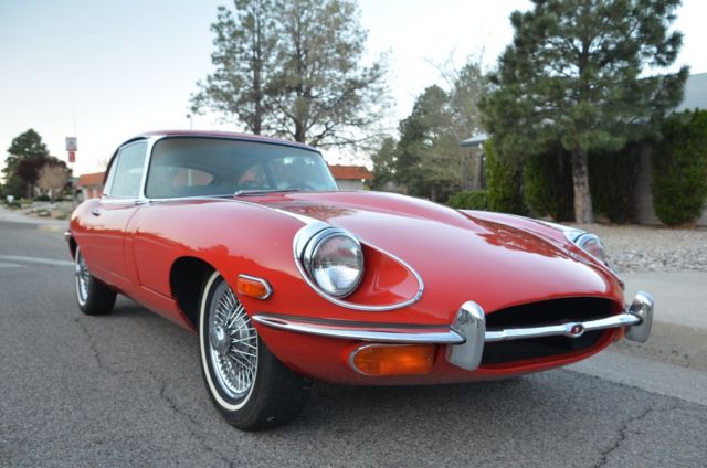 1970 Red Jaguar E-Type Coupe