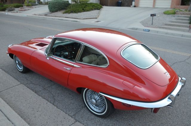 1970 Red Jaguar E-Type Coupe