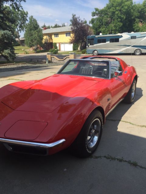 1970 Red Chevrolet Corvette