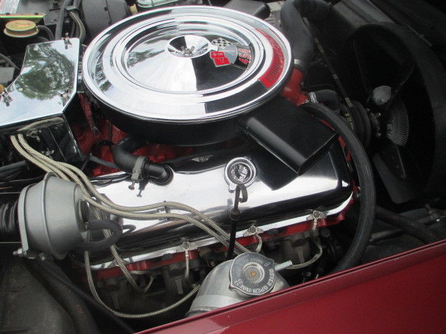 1970 Maroon Chevrolet Corvette T-top