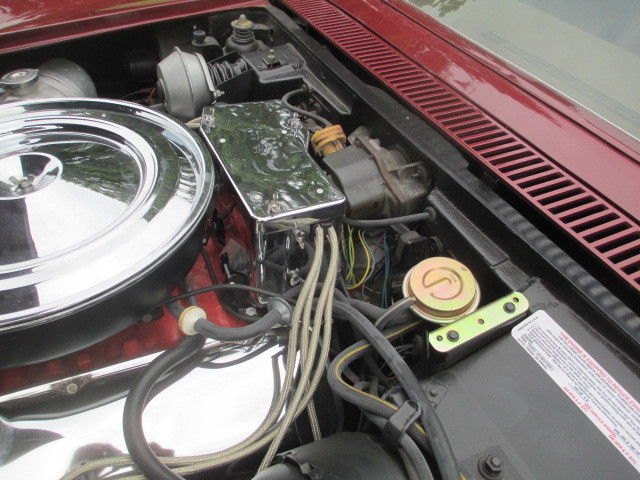 1970 Maroon Chevrolet Corvette T-top
