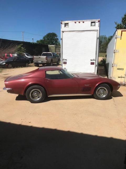 1970 Burgundy Chevrolet Corvette Coupe